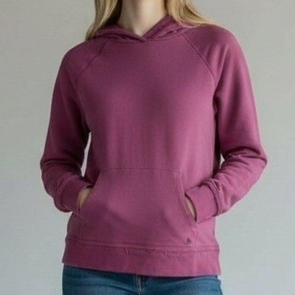 Ampersand Avenue Hoodie Women Med Mauve Pink‎ Cotton Pullover Hoodie Outdoor